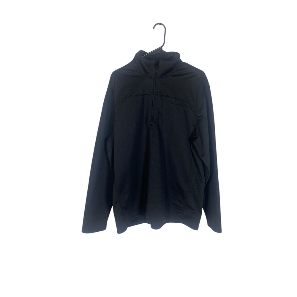 Men's Timberland Black Long-sleeve 1/4 Zip Pullover Size Large